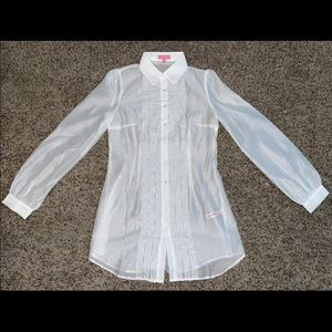 Sugar Thrillz I Totally Paused Sheer Top